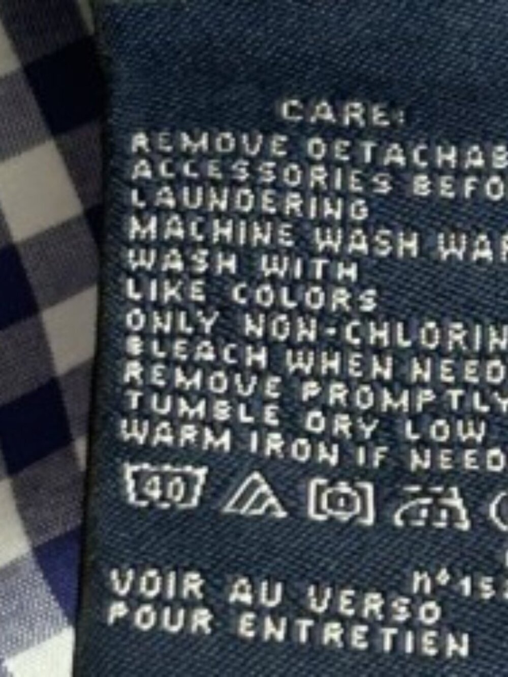 Ralph Lauren Sport Blue & White Gingham Button Front Shirt 14 - Picture 5 of 5
